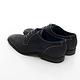 【AMBER】 商務時尚 葡萄牙進口綁帶經典手工紳士皮鞋-黑色 product thumbnail 3
