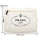 PRADA Mistolino 品牌徽標帆布萬用手拿包(天然色) product thumbnail 6