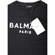 BALMAIN 童裝 品牌字母黑色短袖TEE T恤 product thumbnail 3