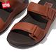 【FitFlop】GOGH MOC SLIDE IN LEATHER可調式皮革雙帶涼鞋-男(深褐色) product thumbnail 6