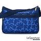 LeSportsac - Standard 雙口袋A4大書包-附化妝包 (藍色花瓣) product thumbnail 5