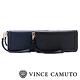 Vince Camuto 滾邊縫線素色手拿長夾-藍色 product thumbnail 8