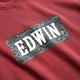 EDWIN EDGE系列 跑車BOX LOGO立體印花短袖T恤-男-朱紅色 product thumbnail 4