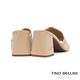 Tino Bellini 巴西進口蛇紋曲線鞋面高跟涼拖鞋_粉膚 product thumbnail 5