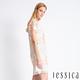 JESSICA - 氣質刺繡透膚設計洋裝（橘白） product thumbnail 3