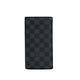 二手品 Louis Vuitton Brazza 經典棋盤格對開長夾(N62665-黑灰) product thumbnail 2