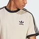 Adidas 3-Stripes Tee [IM2079] 男 短袖 上衣 T恤 亞洲版 復古 休閒 修身 撞色 米 黑 product thumbnail 5