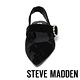 STEVE MADDEN-STORMY 尖頭珍珠圓扣低跟涼鞋-黑色 product thumbnail 3