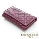 義大利Terrazzo - 小羊皮手工編織菱格紋鑰匙包-紫紅色75G2278B product thumbnail 3