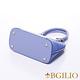 義大利BGilio-十字紋牛皮雙色貝殼包(大款)-淺藍1946.002-09 product thumbnail 4