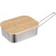 韓國CLS 304不鏽鋼煮飯盒附收納袋 竹木蓋板 便當盒 煮飯鍋 野炊 product thumbnail 2