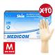 麥迪康Medicom 乳膠手套(無粉/附紋理)-M號(100入x10盒) product thumbnail 2