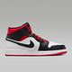 NIKE AIR JORDAN 1 MID 男籃球鞋-白黑紅-DQ8426106 product thumbnail 2