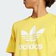 adidas 愛迪達 上衣 男款 短袖上衣 運動 三葉草 TREFOIL T-SHIRT 黃 IR7977 product thumbnail 5