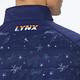 【Lynx Golf】男款吸排功能滿版星空印花鋪棉內刷毛無袖背心-深藍色 product thumbnail 4