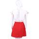 ELISABETTA FRANCHI 米白色拼接紅裙荷葉袖洋裝(可拆式) product thumbnail 6