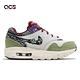 Nike 休閒鞋 Air Max 1 SP PS 中童 綠 灰 Concepts 麂皮 燈芯絨 變形蟲 DR2362-300 product thumbnail 3