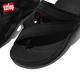 【FitFlop】SLING MENS WATER-RESISTANT PERF TOE-POST SANDALS透氣淺水布夾腳涼鞋-男(黑色/霓虹橙) product thumbnail 5