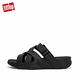 【FitFlop】ADONIS ADJUSTABLE SLIDES 多帶交錯可調式涼鞋-男(靓黑色) product thumbnail 3