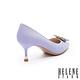 高跟鞋 HELENE SPARK 優雅奢華晶鑽珍珠方釦羊皮尖頭高跟鞋－紫 product thumbnail 4
