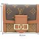 LV M68725 Dauphine 老花帆布拼牛皮三折短夾(棕色) product thumbnail 6