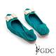 GDC-超柔軟摺疊蝴蝶鑽飾口袋鞋-淺藍色 product thumbnail 3
