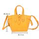 FURLA Net 旋轉鎖釦粒面牛皮手提/斜背托特包(薑黃) product thumbnail 6