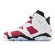 Nike 休閒鞋 Air Jordan 6 Retro 女鞋 經典款 喬丹六代 復刻 質感 穿搭 白 紅 384665106 product thumbnail 2