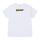 【PONY】潮流線條印刷圖案棉T 短袖上衣 男款-白色  短袖T恤 product thumbnail 3
