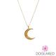 美國DOGEARED 弦月鋯石鍍金祈願項鍊 Love Through All Phases Crescent Necklace product thumbnail 3