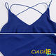 荷葉擺深V交叉吊帶長洋裝 (共二色)-CIAO妞 Holiday product thumbnail 4