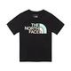 【The North Face】童 純棉多彩品牌LOGO短袖T恤.上衣_88ME-JK3 黑 product thumbnail 2