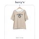 betty’s貝蒂思　PREPPY印花刺繡橫條紋T-shirt(共二色) product thumbnail 3