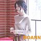 素面圓領扭扣長袖T恤 (杏色)-ROANN product thumbnail 2