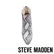 STEVE MADDEN-JILLIAN 高質感 平穩粗跟絨面後拉鍊跟靴-蛇皮白 product thumbnail 6