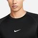 Nike 短袖 Pro Dri-FIT Tight 男款 黑 白 合身 吸濕排汗 運動上衣 小勾 FB7933-010 product thumbnail 7