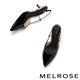 (小白鞋推薦)高跟鞋 MELROSE 細緻高雅亮面全真皮尖頭高跟鞋－黑 product thumbnail 5