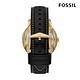 FOSSIL Neutra 菁英時尚雙機芯男錶 黑色皮革錶帶 44MM ME1174 product thumbnail 4