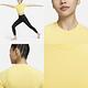 Nike 短袖 Zenvy Rib Croop 女款 速乾 羅紋 短版 貼身 運動 瑜珈 短T 單一價 FN7468-104 product thumbnail 5