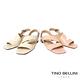 Tino Bellini 巴西進口知性淡雅牛皮寬帶繞踝低跟涼鞋-白 product thumbnail 6