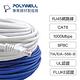 POLYWELL CAT6 高速乙太網路線 UTP 1Gbps 40M product thumbnail 3