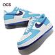 Nike 休閒鞋 Air Force 1 07 LV8 男鞋 藍 白 AF1 Light Photo Blue DZ2522-100 product thumbnail 7