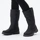 【ATUNAS 歐都納】女款高筒經典菱格紋保暖防水靴GC1-1607黑 product thumbnail 2