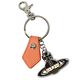 VIVIENNE WESTWOOD SAFFIANO BIOGREEN KEYRING 義大利製行星LOGO 吊飾/鎖圈(黑/銀/亮鮭紅) product thumbnail 2