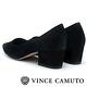 Vince Camuto 尖頭素雅粗跟鞋-絨黑 product thumbnail 4