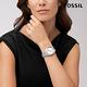 FOSSIL Scarlette 低調環刻質感女錶 銀色不鏽鋼錶帶 38 MM ES5300 product thumbnail 6