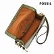 FOSSIL Ainsley 真皮翻蓋斜背包-橄欖綠 SHB3067376 product thumbnail 3