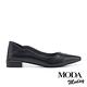 低跟鞋 MODA MODAY 極簡質感純色牛皮尖頭低跟鞋－黑 product thumbnail 3