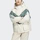 Adidas Clr Block Down [HS9518] 女 連帽羽絨外套 運動 休閒 保暖 舒適 國際版 米綠 product thumbnail 2