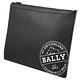 BALLY BHALDEN 郵戳LOGO皮革手拿萬用包(黑) product thumbnail 3